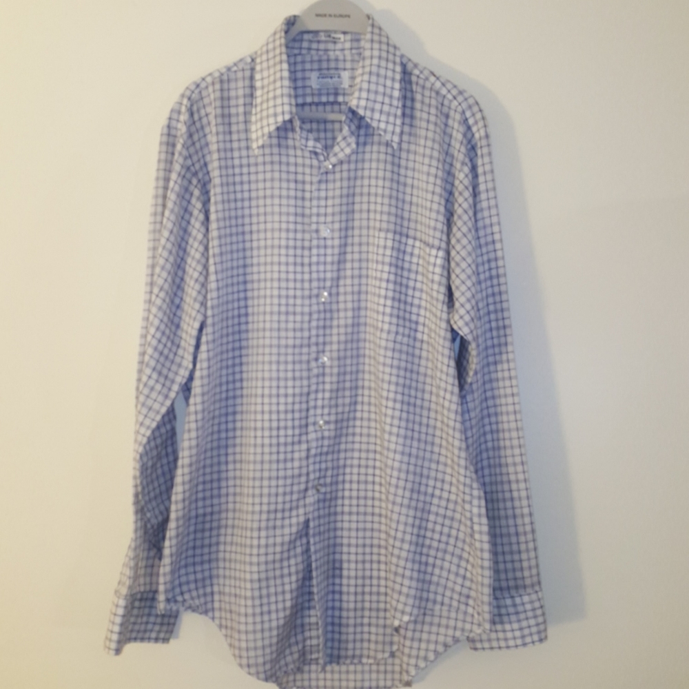 Vtg 60s torque Manhattan men's dress shirt USA